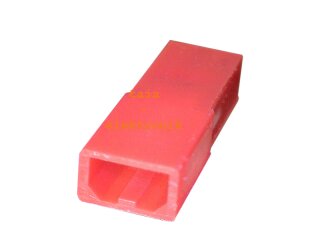 JST RCY Leergehäuse Stecker 2 polig, rot