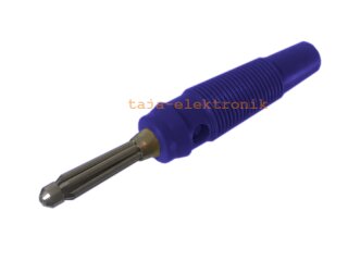 Laborstecker 4 mm Blau