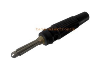 Laborstecker 4 mm Schwarz