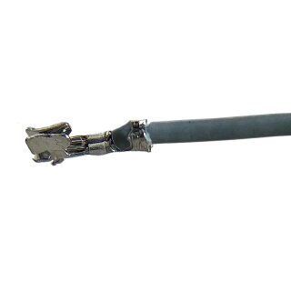 Litze mit einem Crimpkontakt für JST SH, UL1571, AWG 30, 20 cm, grau