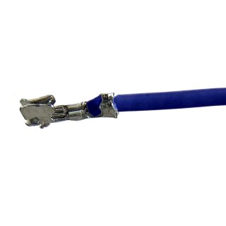 Litze mit einem Crimpkontakt für JST SH, UL1571, AWG 30, 20 cm, blau