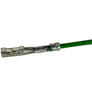 Litze mit einem Crimpkontakt für Harwin M20 Buchse, UL1571, AWG 28, 30 cm, grün