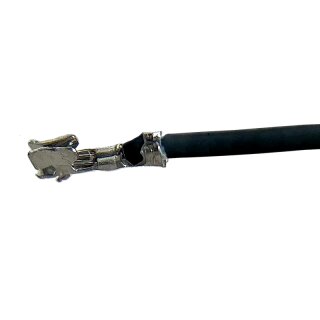 Litze mit einem Crimpkontakt für JST SH, UL1571, AWG 30, 20 cm, schwarz