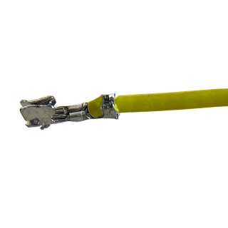 Litze mit einem Crimpkontakt für JST SH, UL1571, AWG 30, 20 cm, gelb