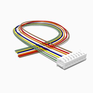JST ZH Buchse mit 20 cm Kabel 8 polig, AWG 30, UL1571