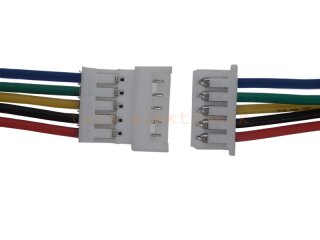 Micro JST Buchse/Stecker 5 polig mit je 15 cm Kabel - RM 1,25 mm