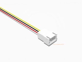 JST XH komp. Stecker 3 polig mit 20 cm Kabel 26 AWG - RM 2,5 mm