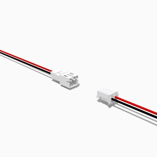 Kabelset der Serie JST PH mit je 10 cm Kabel 2 polig, AWG 26, UL1007