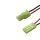 Mini Tamiya Stecker/Buchse 2 polig mit je 10 cm Kabel - RM 4,5 mm
