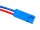 AMP DUBOX Buchse mit 15 cm Kabel, 2 polig, AWG 26, UL1007