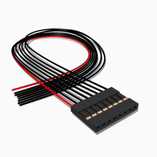Harwin M20 Buchse mit 50 cm Kabel 8 polig, AWG 28, UL1571