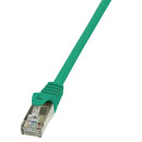 Patchkabel Cat.5e F/UTP, grün, 0,25m