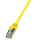 Patchkabel Cat.5e F/UTP, gelb, 0,25m