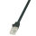 Patchkabel Cat.5e U/UTP, schwarz, 0,5m