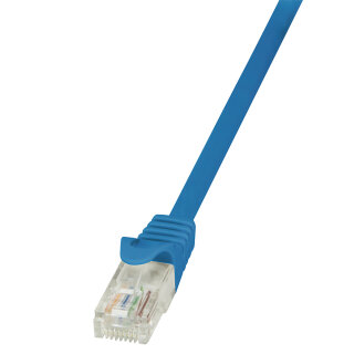 Patchkabel Cat.5e U/UTP, blau, 0,25m