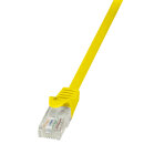 Patchkabel Cat.5e U/UTP, gelb, 0,5m