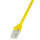Patchkabel Cat.5e U/UTP, gelb, 0,5m