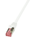 Patchkabel Cat.6 S/FTP, PIMF, PrimeLine, weiß, 0,25m