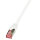 Patchkabel Cat.6 S/FTP, PIMF, PrimeLine, weiß, 0,25m