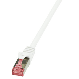 Patchkabel Cat.6 S/FTP, PIMF, PrimeLine, weiß, 1,5m