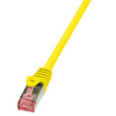 Patchkabel Cat.6 S/FTP, PIMF, PrimeLine, gelb, 0,5m