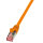 Patchkabel Cat.6 S/FTP, PIMF, PrimeLine, orange, 0,25m