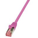 Patchkabel Cat.6 S/FTP, PIMF, PrimeLine, pink, 0,5m