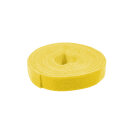 Kabelbinder aus Klettband, 4m, gelb