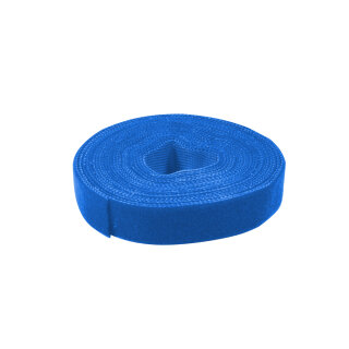 Kabelbinder aus Klettband, 4m, blau