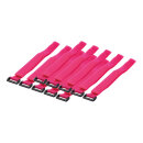 Kabelbinder mit Klettverschluss, 10 Stk, pink, 20mm...