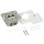 Cat.6 Netzwerkdose UP 2 x RJ45 geschirmt, signalweiß