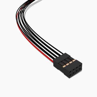 Harwin M20 Buchse 2x4 polig, 50 cm AWG 28, UL1571