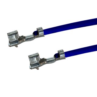 Litze mit zwei Crimpkontakten für JST PH Buchse, UL1007, AWG 26, 30 cm, blau