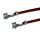 Litze mit zwei Crimpkontakten für JST PH Buchse, UL1007, AWG 26, 30 cm, braun