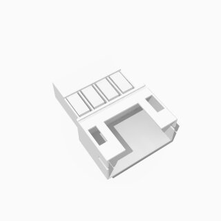 JST PH kompatibles Leergehäuse Stecker 4 polig