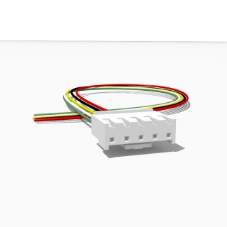 JST VH Buchse mit 20 cm Kabel, 5 polig, AWG 22, UL1007