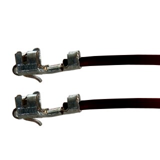 Litze mit zwei Crimpkontakten für JST-XH Buchse, UL1007, AWG 24, 30 cm, schwarz