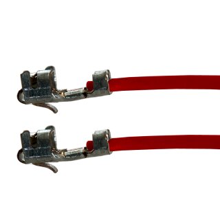 Litze mit zwei Crimpkontakten für JST-XH Buchse, UL1007, AWG 24, 30 cm, rot