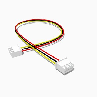Kabel mit zwei JST XH Buchsen, 3 polig, 30 cm, AWG 24, UL1007