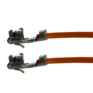 Litze mit zwei Crimpkontakten für JST-XH Buchse, UL1007, AWG 24, 30 cm, orange