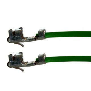 Litze mit zwei Crimpkontakten für JST-XH Buchse, UL1007, AWG 24, 30 cm, grün