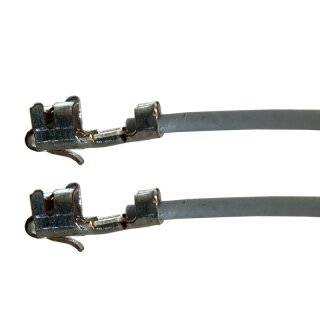Litze mit zwei Crimpkontakten für JST-XH Buchse, UL1007, AWG 24, 30 cm, grau