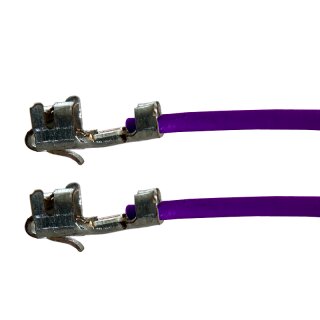 Litze mit zwei Crimpkontakten für JST-XH Buchse, UL1007, AWG 24, 30 cm, violett