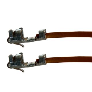 Litze mit zwei Crimpkontakten für JST-XH Buchse, UL1007, AWG 24, 30 cm, braun