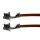 Litze mit zwei Crimpkontakten für JST-XH Buchse, UL1007, AWG 24, 30 cm, braun