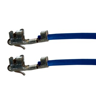 Litze mit zwei Crimpkontakten für JST-XH Buchse, UL1007, AWG 24, 30 cm, blau