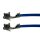 Litze mit zwei Crimpkontakten für JST-XH Buchse, UL1007, AWG 24, 30 cm, blau