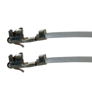 Litze mit zwei Crimpkontakten für JST-XH Buchse, UL1007, AWG 24, 30 cm, weiß