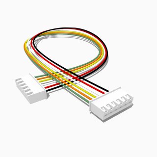 Kabel mit zwei JST XH Buchsen, 6 polig, 30 cm, AWG 24, UL1007
