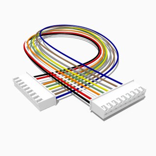 Kabel mit zwei JST XH Buchsen, 9 polig, 30 cm, AWG 24, UL1007